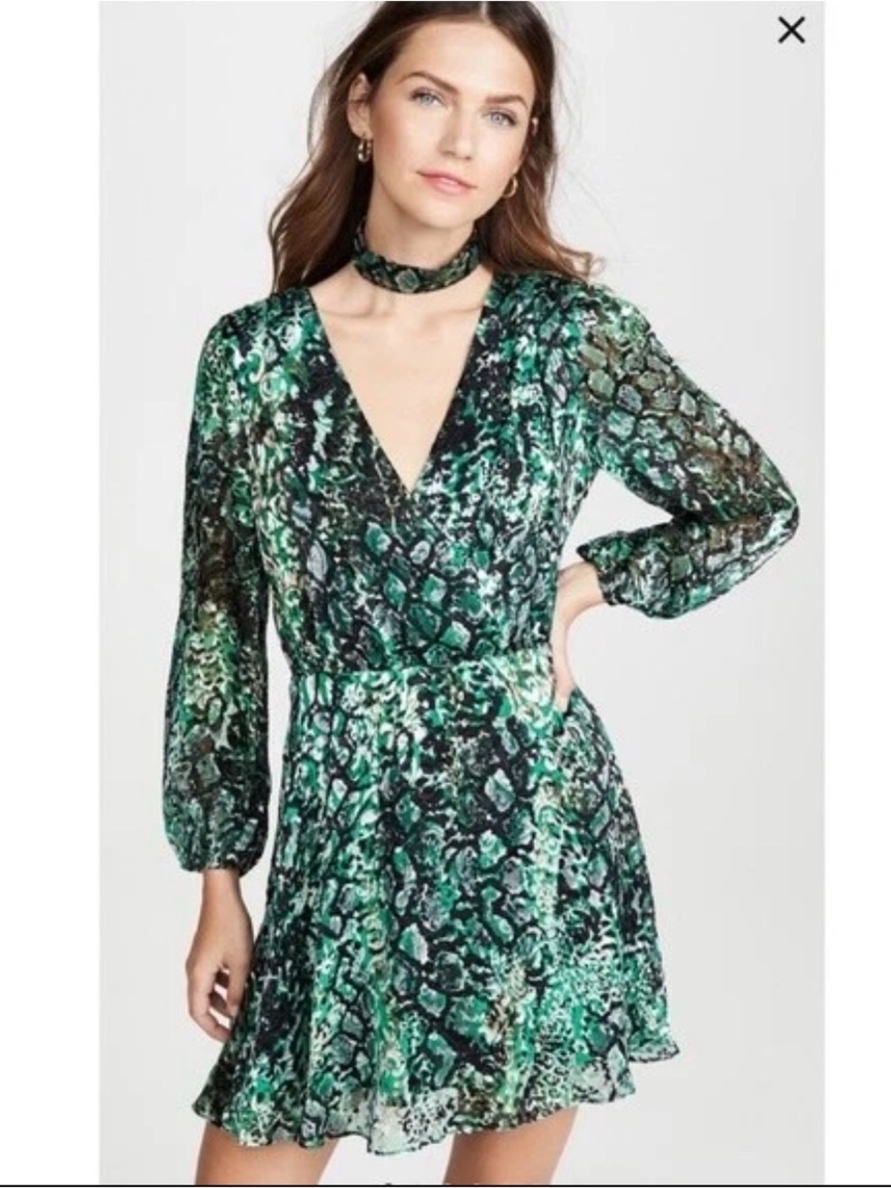 Alice and Olivia Rita Snake Print Dress Sz 8